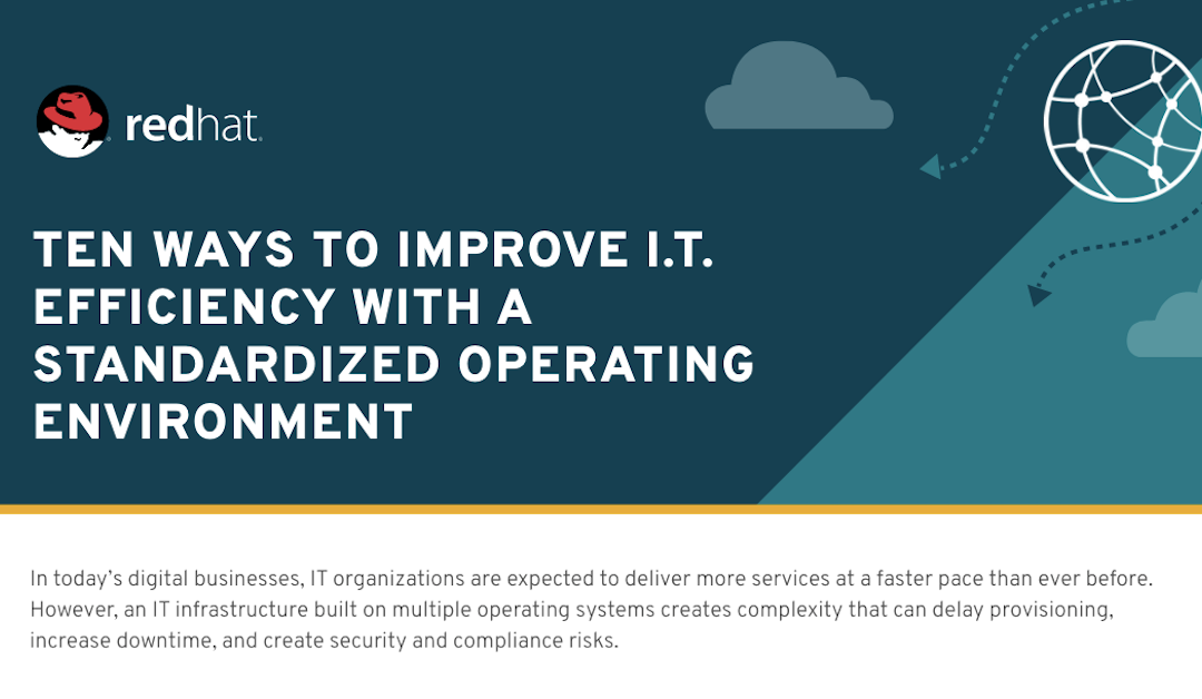 Ten ways to improve IT efficiency with a standardized operating environment