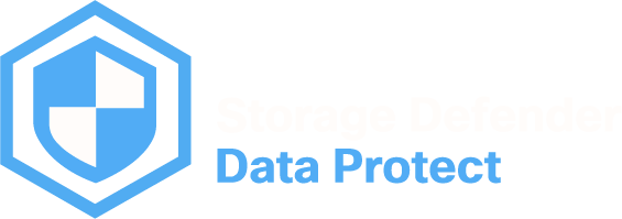 IBM Storage Defender Data Protect Text with Shield icon in hexagon