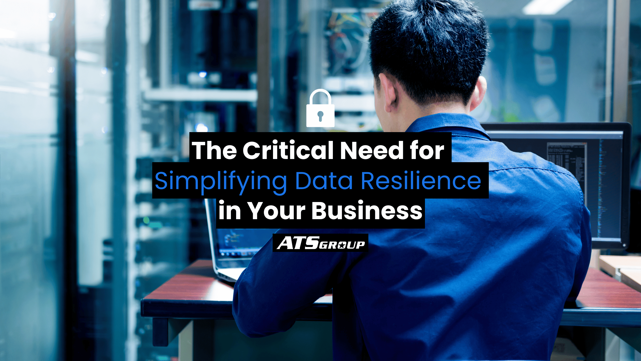 Illustration of simplifying data resilience showcasing streamlined data protection, recovery processes, and threat detection across IT infrastructure.